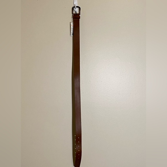 Cognac Faux Leather Asos Belt NWT - Picture 2 of 2